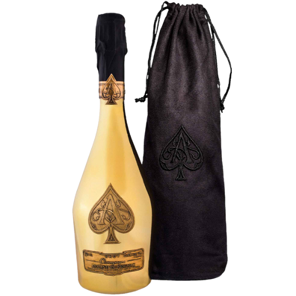 Champagne Brut Armand de Brignac GOLD (Velvet Bag)