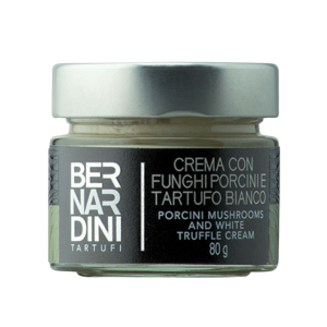 Crema di Funghi Porcini e Tartufo Bianco 80gr - Bernardini Tartufi